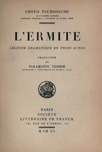 Cover for L' ermite