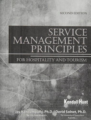Cover for Service Management Principles for Hospitality and Tourism