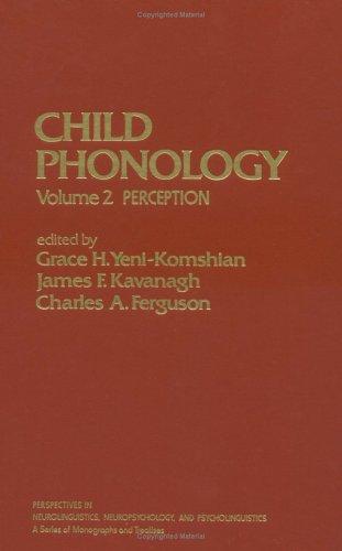 Cover for Child Phonology, Volume 2