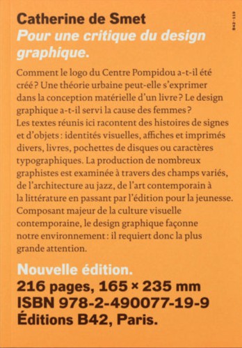 Cover for Pour une critique du design graphique