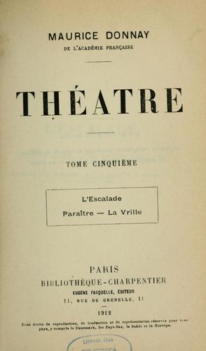 Cover for Théâtre