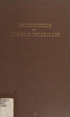 Cover for Introduction to Juristic Psychology