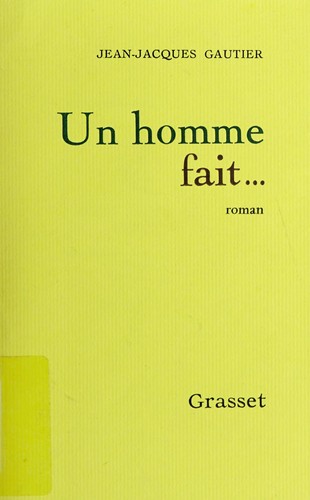 Cover for Un homme fait