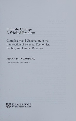 Cover for Climate change