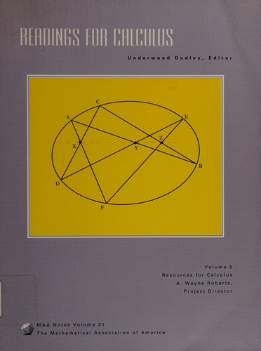Cover for Readings for calculus