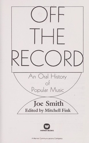 Cover for Off the record
