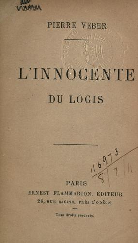 Cover for L' innocente du logis.