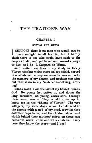 Cover for The traitor's way
