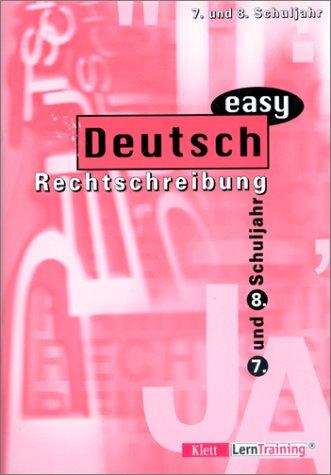Cover for Deutsch easy, Rechtschreibung, neue Rechtschreibung, 7./8. Schuljahr