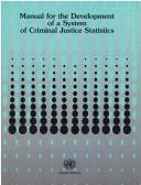Cover for Manual for the development of a system of criminal justice statistics