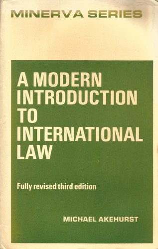 Cover for A modern introduction to international law