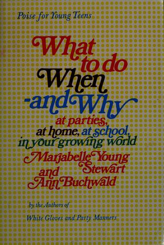 Cover for What to do when, and why