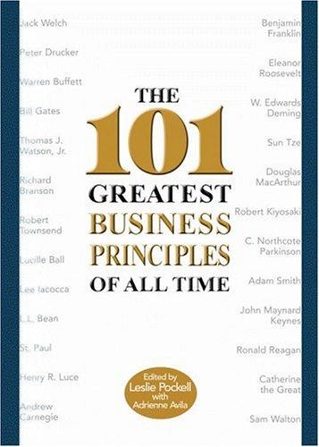 Cover for The 101 greatest business principles of all time