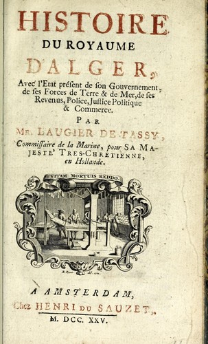 Cover for Histoire du royaume d'Alger