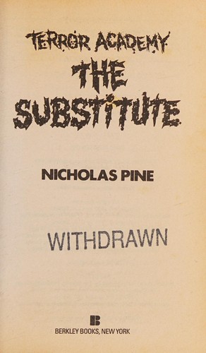 Cover for The Substitute (Terror Academy)