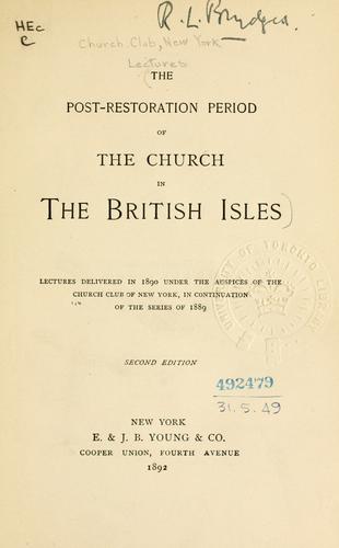 Cover for Lectures.