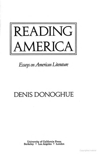 Cover for Reading America