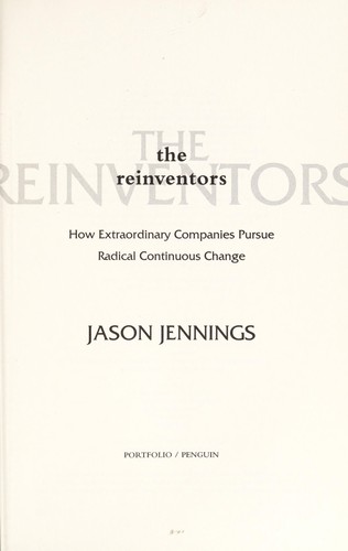 Cover for The reinventors