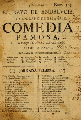 Cover for El rayo de Andalucía, y genizaro de España.