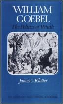 Cover for William Goebel
