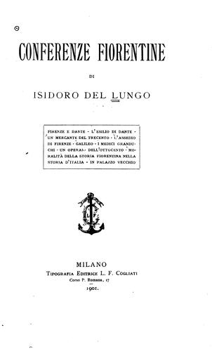 Cover for Conferenze fiorentine