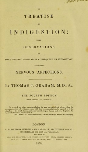 Cover for A treatise on indigestion