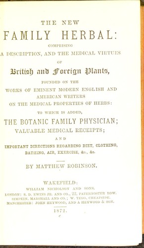 Cover for The new family herbal