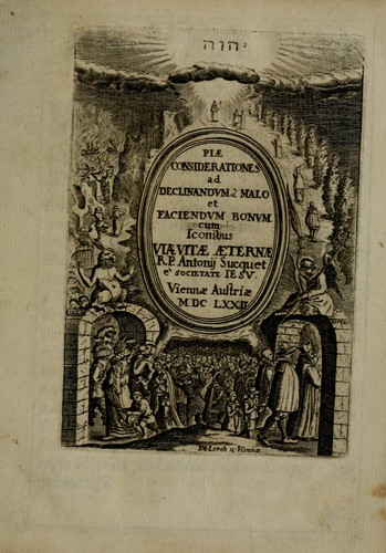 Cover for Piæ considerationes ad declinandvm à malo et faciendvm bonvm