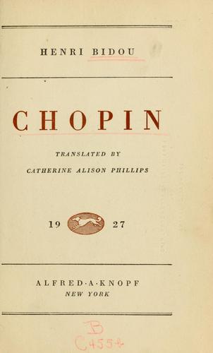 Cover for Chopin