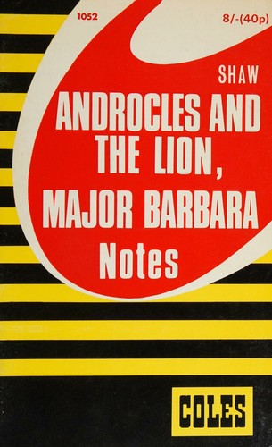 Cover for Androcles and the Lion, Major Barbara Notes ( Coles Notes