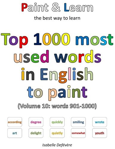 Cover for Top 1000 most used words in English to paint