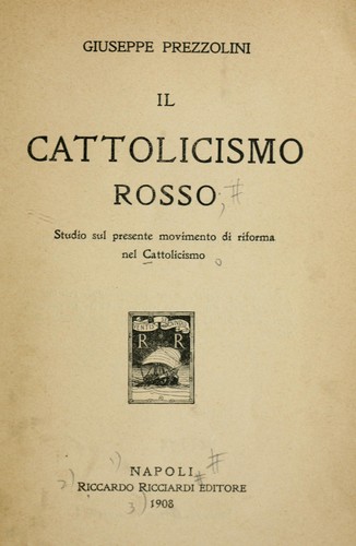 Cover for Il cattolicismo rosso
