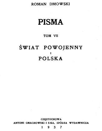 Cover for Świat powojenny i Polska