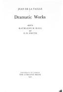 Cover for Dramatic works