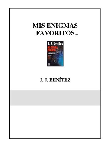 Cover for Mis enigmas favoritos