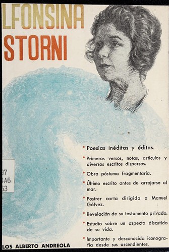 Cover for Alfonsina Storni, edición conmemorativa con ocasión de cumplirse el vigésimo quinto aniversario de su muerte, 1938-25 de octubre-1963