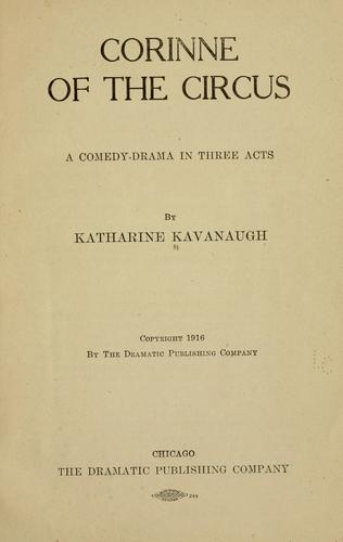 Cover for Corinne of the circus