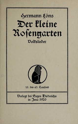 Cover for Der kleine Rosengarten