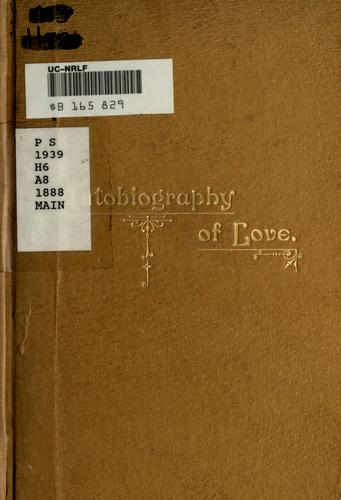Cover for Autobiography of love
