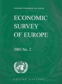 Cover for Economic survey of Europe