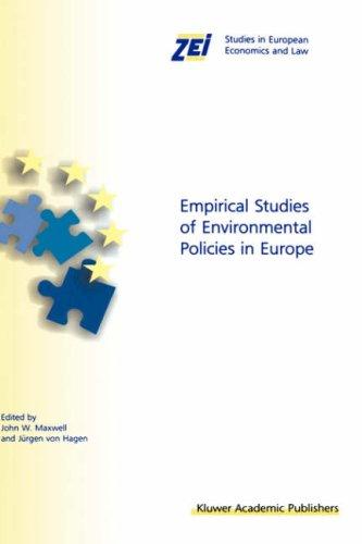 Cover for Empirical Studies of Environmental Policies in Europe
