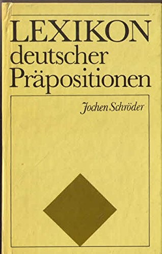 Cover for Lexikon deutscher Präpositionen