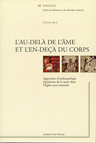 Cover for L'au-delà de l'âme et l'en-deçà du corps