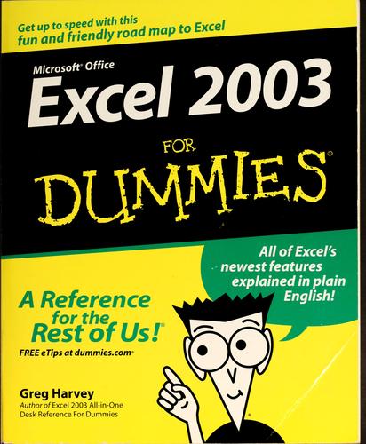 Cover for Excel 2003 for dummies