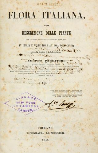 Cover for Flora italiana