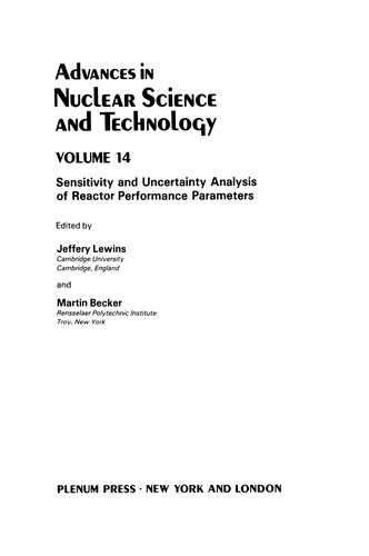 Cover for Advances in Nuclear Science and Technology