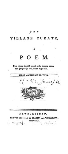 Cover for The Village Curate: A Poem ...