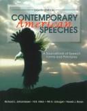Cover for Contemporary American speeches