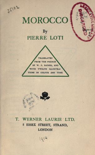 Cover for Morocco