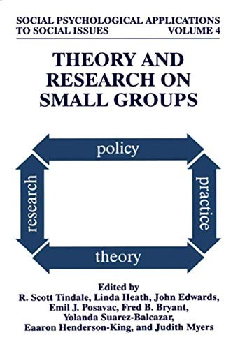 Cover for Theory and Research on Small Groups
